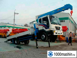 Кран-манипулятор Daewoo с эвакуаторными аутригерами Кран-манипулятор Daewoo с эвакуаторными аутригерами