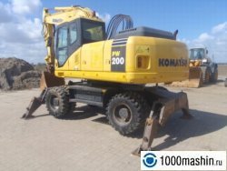 Колесный экскаватор Komatsu PW200-7 Колесный экскаватор Komatsu PW200-7
