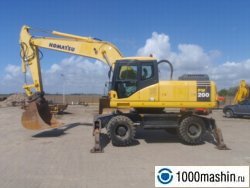 Японский колесный экскаватор Komatsu PW200-7 Японский колесный экскаватор Komatsu PW200-7